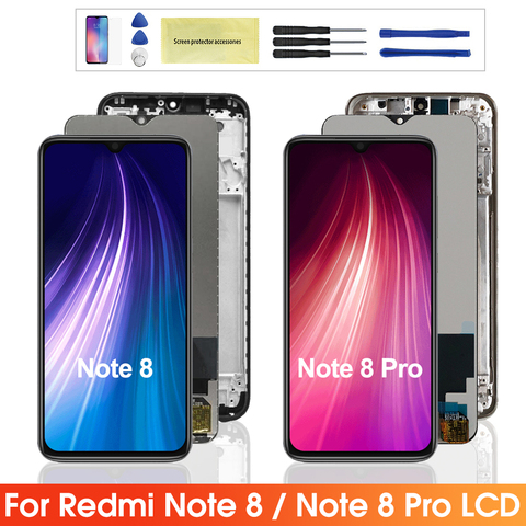 LCD d'origine pour Xiaomi Redmi Note 8 LCD Note 8 pro affichage écran tactile numériseur assemblée pièces de rechange pour Note8 / 8pro ► Photo 1/6