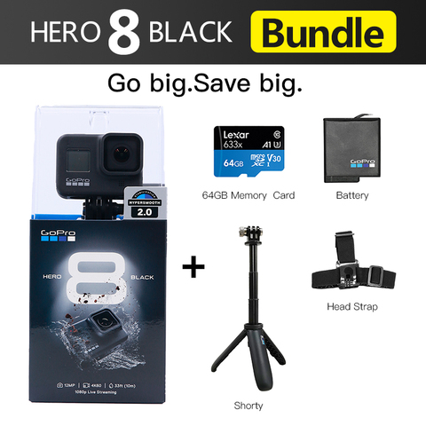 GoPro HERO 8 – caméra de sport étanche noire, vidéo HD 12mp, Photos 1080p, enregistrement en direct, 4K ► Photo 1/6