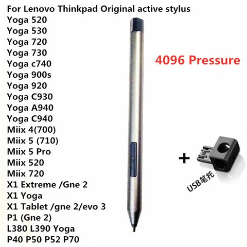 Lenovo – stylo tactile tactile actif, pour Lenovo Yoga Duet 13 pouces Thinkpad P53 l13 Yoga X13 ► Photo 1/5