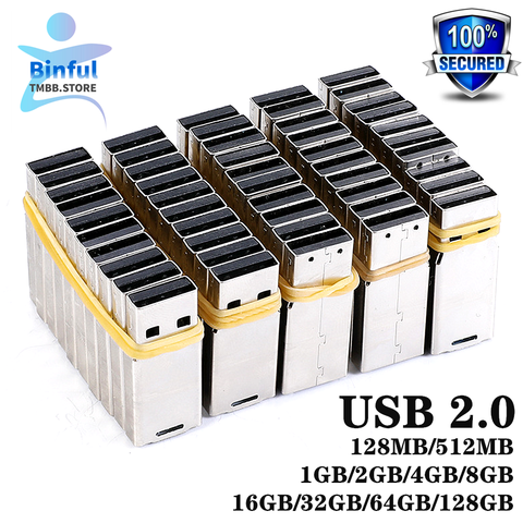 BINFUL vente en gros UPD puce USB 2.0 puce 2G 4G 8GB 16GB 32GB 64GB 128GB clé USB mémoire disque flash courte carte universelle Udisk bricolage ► Photo 1/2