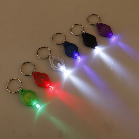 Mini lampe de poche LED Portable, porte-clés, lampe de Camping d'urgence, sac à dos ► Photo 1/6