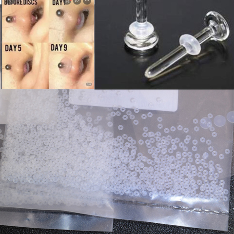 Coussinet Anti-douleur en Silicone souple Transparent, 100 pièces, pour boucles d'oreilles, accessoires de bijouterie, DIY ► Photo 1/5