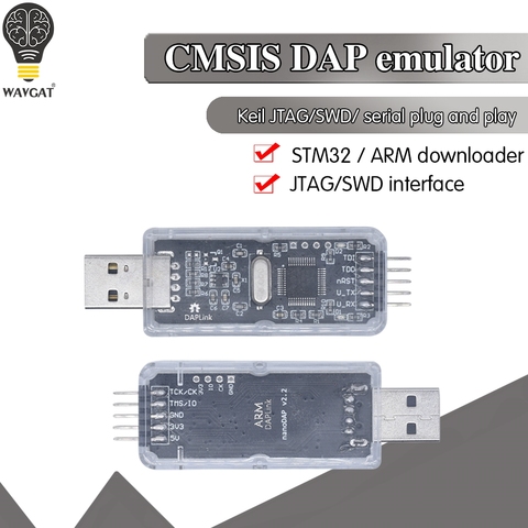 Émulateur CMSIS DAP/DAPLink JTAG SWD Port série/U disque glisser-déposer Super JLINK/STLINK ► Photo 1/6