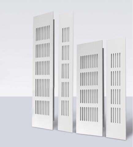 Grille de Ventilation en alliage d'aluminium, évents larges, 50/80mm, feuille perforée ► Photo 1/4