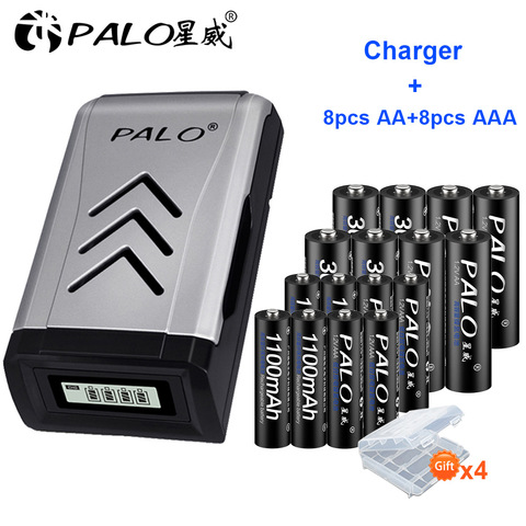 PALO – piles rechargeables 1.2V, aa, aaa, 1.2V, chargeur ► Photo 1/6