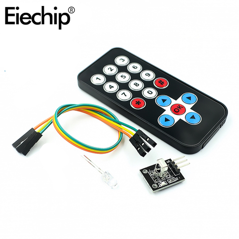 Eiechip – Kit de Module de contrôle à distance sans fil pour Arduino, Kit de bricolage HX1838 pour Arduino Raspberry Pi, 1 ensemble ► Photo 1/6