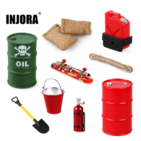 INJORA – accessoires pour voiture radiocommandée, accessoire de décoration pour modèle 1:10, chenille Traxxas TRX4 TRX6 Axial SCX10 90046 AXI03007 Redcat MST ► Photo 1/6