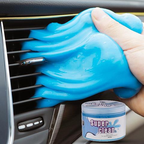 Propre colle gomme Gel de silice voiture clavier poussière saleté nettoyant mignon vert Slime pratique Durable haute qualité magique doux collant ► Photo 1/6