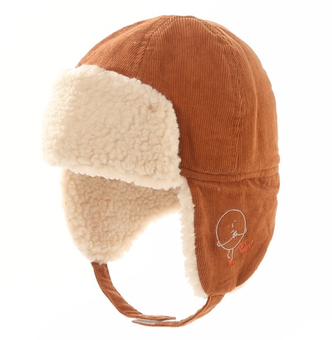 Connectyle – casquette crâne d'hiver pour bébés garçons, chapeau de trappeur en coton coupe-vent avec grands rabats, chapeau chaud Sherpa doublé Ski ► Photo 1/6