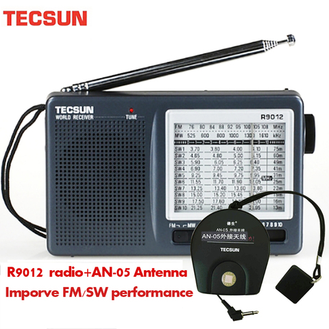 TECSUN – récepteur Radio Portable à ondes courtes, 12 bandes AM/FM/SW, avec antenne externe AN-05, R-9012 ► Photo 1/6