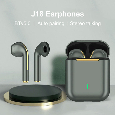 Écouteurs sans fil Bluetooth J18 TWS, oreillettes pour téléphone Xiaomi, mains libres ► Photo 1/6