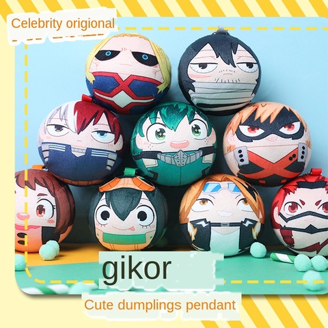 1 poupée + badge Anime My Hero Academia Midoriya Izuku, Bakugou, Katsuki, porte-clés Cosplay, mignon, cadeau, jouet décoratif de noël ► Photo 1/6