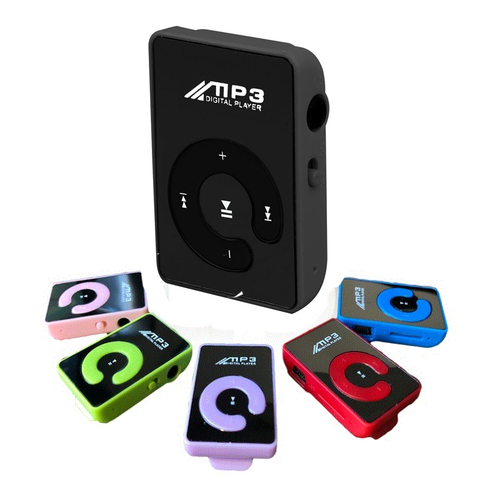 Mini miroir pince USB Mp3 lecteur de musique étudiant sport en cours d'exécution musique baladeur Ultra mince TF carte haut-parleur fonction lecteur MP3 ► Photo 1/6