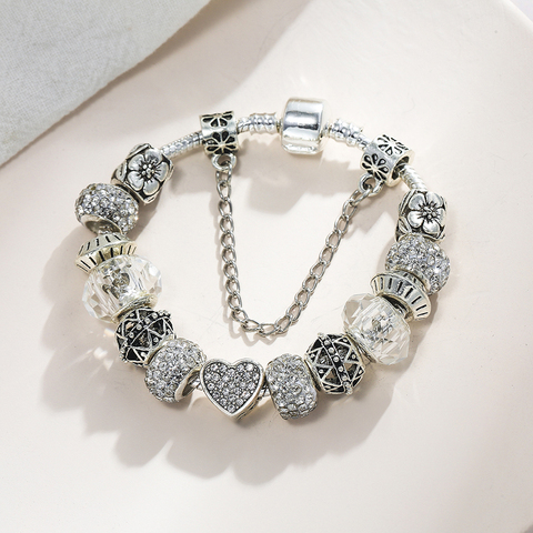 Seialoy coeur breloque Bracelets pour femme hommes Original Streamer cristal perlé fines femmes Bracelet Bracelet bijoux cadeaux ► Photo 1/5