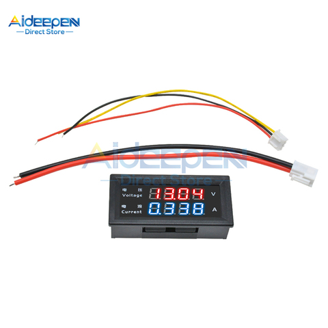 Voltmètre numérique LED 0-100V 0-200V 10a, 0.28 pouces, ampèremètre, tension 5 fils, testeur de courant, détecteur de voiture, M4430 ► Photo 1/5