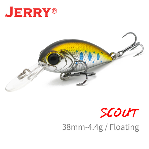 Jerry 4 cm flottant DR wobbler leurre de pêche en plastique dur leurres profonde plongée crankbait BKK crochet pêche finesse ► Photo 1/6