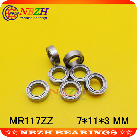 Roulements à billes à gorge profonde, haute qualité, 7x11x3mm, 677ZZ MR117 MR117ZZ MR117RS MR117-2RS SMR117ZZ SMR117-2RS 677RSZZ RS RZ 2RZ ► Photo 1/3