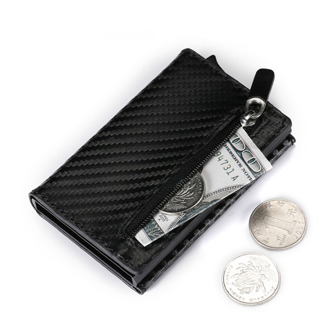 Porte-cartes intelligent Vintage en cuir PU, nouveau portefeuille à fermeture magnétique, sac d'argent décontracté, carte à blocage RFID ► Photo 1/6