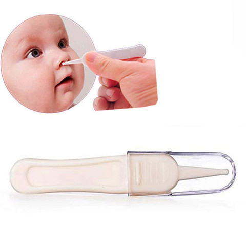 Pincettes de sécurité pour bébés, pincettes en plastique 1/2/3/4/5 pièces, nouvelles oreilles, nez et oreilles, soins pour bébés sales ► Photo 1/6