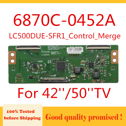 6870C-0452A carte mère 6870C 0452A LC500DUE-SFR1_Control_Merge LCD carte TV pour LG...etc. Carte de carte t-con logique d'origine ► Photo 1/6