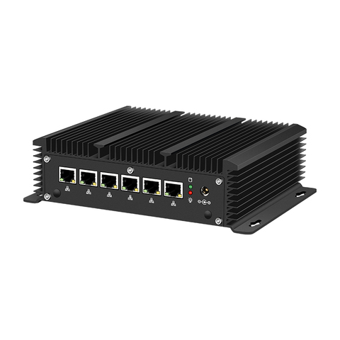 Mini PC Intel Core i5-7200u/i3-7100u, 6x LAN, 211AT, Ethernet Gigabit, 4 ports USB, HDMI, RJ45, rs-232, pour routeur/pare-feu Pfsense AES-NI ► Photo 1/6