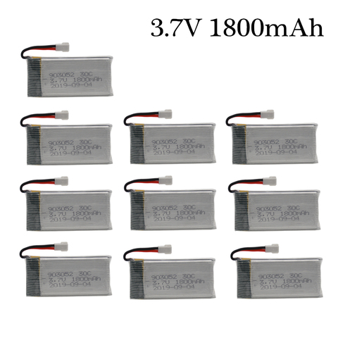3.7v 1800mAh Batterie Rechargeable pour KY601S SYMA X5SW X5 M18 H5P 903052 3.7v Lipo batterie XH2.54 Prise 1 pièces à 10 PIÈCES ► Photo 1/2