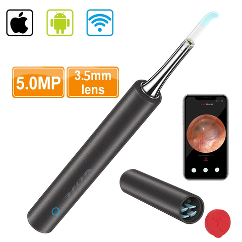 Veeape C3 Pro – bâtonnet de prélèvement d'oreille intelligent, outil de nettoyage d'oreille magnétique, Mini caméra, Otoscope pour enfant et adulte ► Photo 1/6