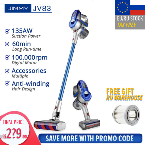 【Dutyle】 JIMMY JV83 aspirateur sans fil à main bâton sans fil aspirateur 20kPa VS JIMMY JV51 ► Photo 1/6