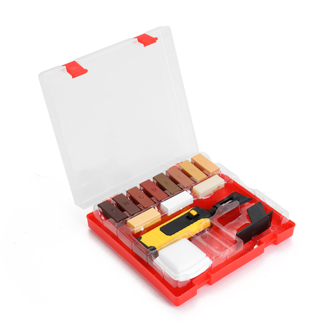 Kit de réparation de stratifié système de cire plan de travail de sol robuste boîtier puces rayures kit d'outils de réparation Kit d'outils à main de réparation ► Photo 1/6
