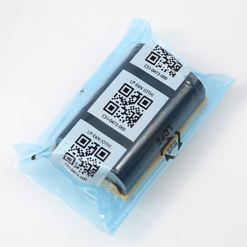 D'origine LP-E6N LPE6N Batterie pour Appareil Photo Canon EOS R 5D Mark IV III 5DS 5DSR 6D 5D 7D Mark II 90D 80D 70D 60D 60Da Batteries ► Photo 1/5