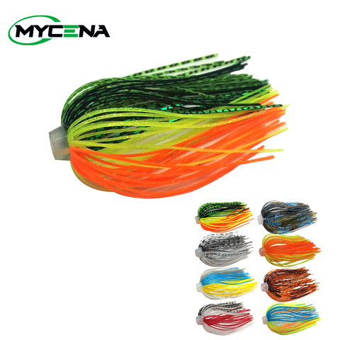 5 paquets/lot 88 brins Silicone jupes élastique trou parapluie jupes accessoires de pêche Buzzbaits Spinner Buzz appât ► Photo 1/6