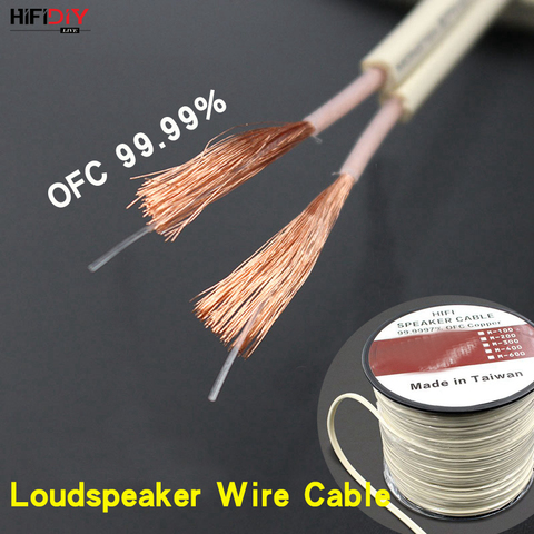 HIFIDIY haut-parleurs en direct haut-parleur fil câble Audio ligne câble HIFI Fancier OFC pur sans oxygène cuivre 100 200 300 400 600 Core ► Photo 1/1