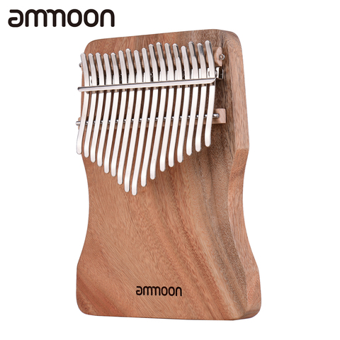 Ammoon 17 clés pouce Piano Kalimba Camphorwood C ton avec sac de transport livre de musique balance musicale autocollants Tuning marteau ► Photo 1/6