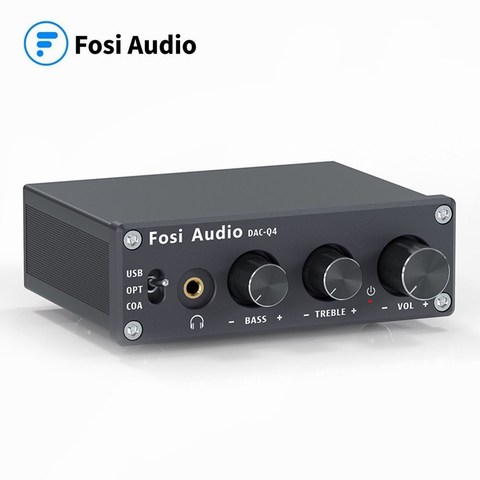 Fosi – amplificateur Audio DAC-Q4, Mini DAC stéréo de jeu, adaptateur de convertisseur Audio pour la maison, le bureau et les haut-parleurs actifs ► Photo 1/6