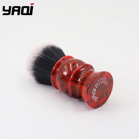 Yaqi – brosse à raser avec manche en résine pour hommes, 26mm, poils synthétiques, bon nœud de smoking ► Photo 1/2