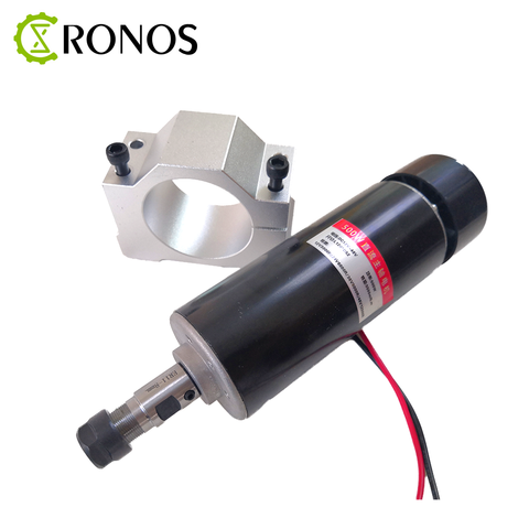 0.5kw refroidi par Air broche ER11 mandrin CNC 500W moteur de broche + 52mm pinces pour bricolage CNC ► Photo 1/4