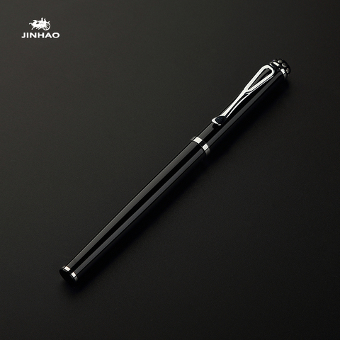 Jinhao-stylos à encre de luxe, 301, Extra-fins, 0.38, noir et blanc, pour cadeaux, fournitures de bureau, papeterie d'écriture ► Photo 1/4