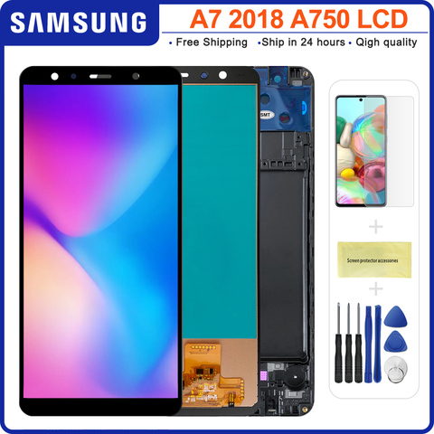 TFT pour Samsung A7 2022 A750 SM-A750F LCD écran tactile numériseur pour Samsung A7 2022 A750FN affichage lcd écran module ► Photo 1/6