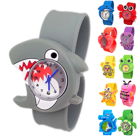 Montre animaux licorne 11 styles, montres à Quartz pour enfants, bracelet en Silicone, horloge pour bébés, cadeau de noël ► Photo 1/6