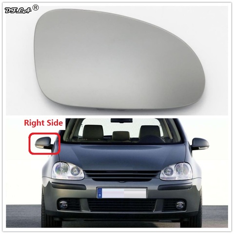 Pour VW Golf V MK5 2006 2007 2008 2009 voiture-style voiture porte latérale miroir verre chauffé côté passager droit ► Photo 1/5