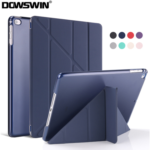 Étui DOWSWIN pour iPad 2/3/4 étui souple en cuir TPU pour iPad 4 Flip Smart housse pour iPad 2 coque Auto veille/réveil ► Photo 1/6