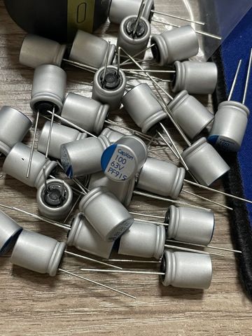 CAPXON – condensateur à semi-conducteurs 63v 100uf, 10x12mm, en polymère, DIP, carte mère pour ordinateur, capacité 63V 100UF, 10 pièces ► Photo 1/2