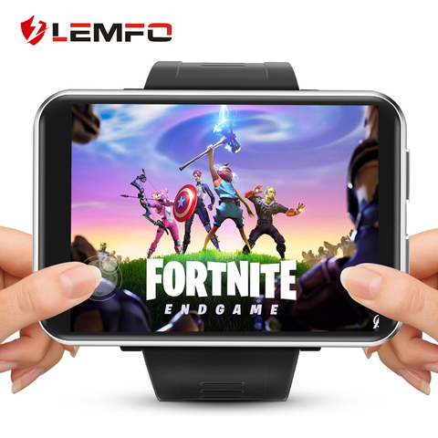 LEMFO LEMT 4G jeu montre intelligente 2.86 pouces grand écran Android 7.1 3G RAM 32G ROM LTE 4G Sim caméra GPS WIFI fréquence cardiaque hommes femmes ► Photo 1/6