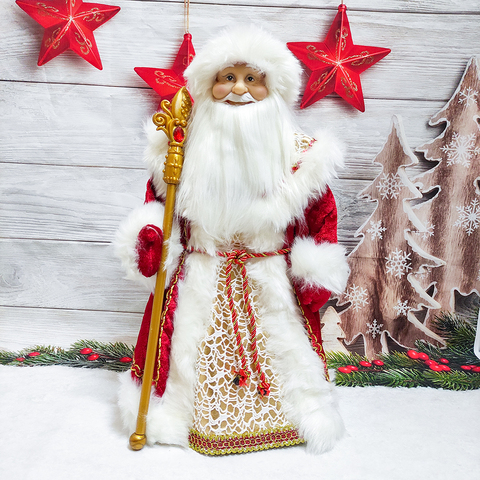 Père noël poupées électriques en peluche jouet bonbons seau avec musique décoration de noël cadeau d'anniversaire pour enfants Navidad maison ornements ► Photo 1/6