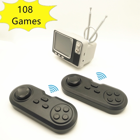 Rétro Mini Console de télévision Console de jeu portable jeux vidéo pour NES jeux avec 2 contrôleurs sans fil 108 jeux différents AV Out ► Photo 1/6