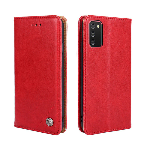 Coque de téléphone à rabat en cuir Vintage, étui portefeuille de 6.5 pouces pour Samsung Galaxy A02S SM-A025F ► Photo 1/6