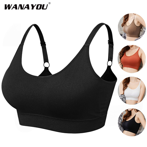 Confortable Soutien-Gorge De Sport Sans Couture Femmes Top de fitness Soutien-Gorge De Yoga Pour La Tasse A-D En Cours D'exécution Yoga Gym haut court Femmes Push Up Soutien-Gorge de Sport Haut ► Photo 1/6