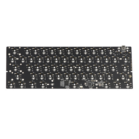 MelGeek – clavier mécanique personnalisé, MJ64 QMK rvb 60% gh60, échange à chaud, PCB programmé, firmware qmk, port de type c ► Photo 1/3