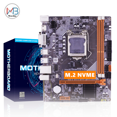 Carte mère B75 LGA 1155, prise M.2 USB NVME 3.0 SATA III, carte mère DDR3, pour Intel LGA 1155 I3 I5 I7, processeur Xeon ► Photo 1/4