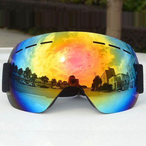 Lunettes de Ski Snowboard Anti-UV coupe-vent, équipement de sport professionnel pour enfants hommes femmes ► Photo 1/6